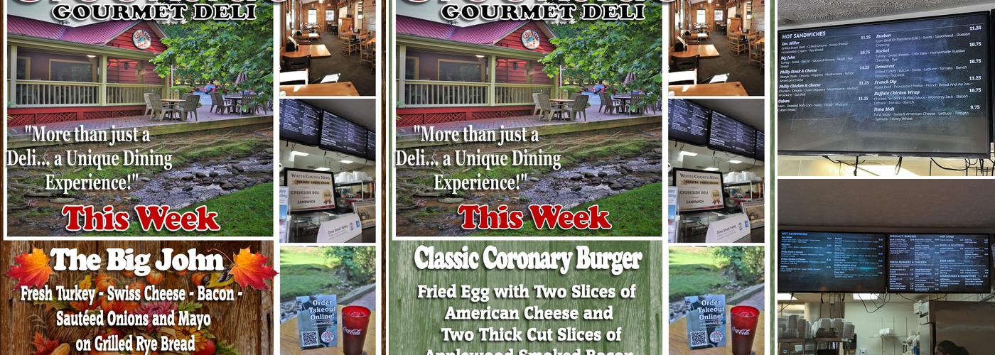 Creekside Deli Menu