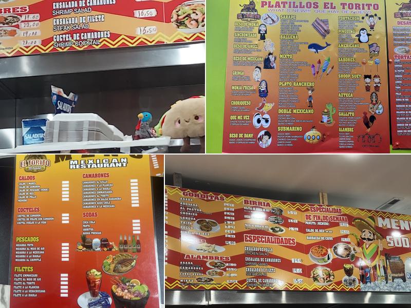 Tacos el Torito Menu