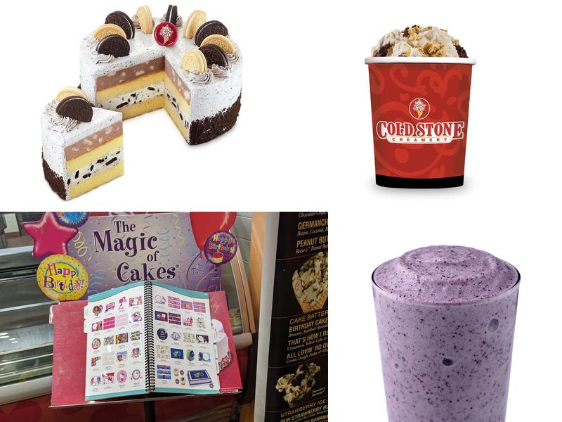 Cold Stone Creamery Menu