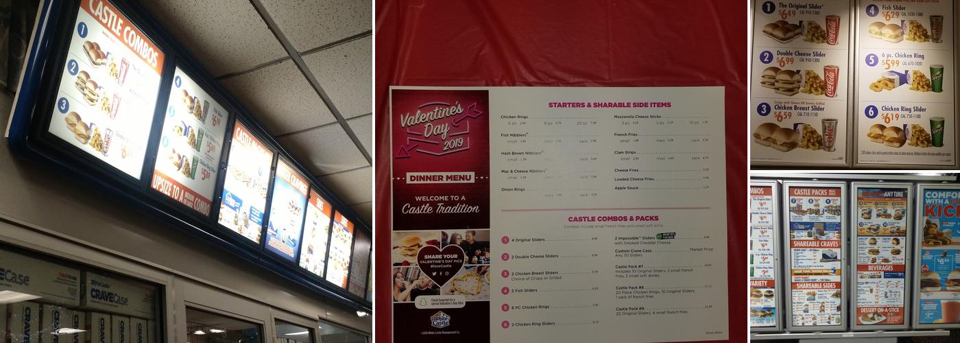 White Castle Menu