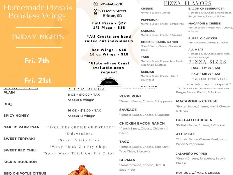 Snapper's Dry Bean Menu