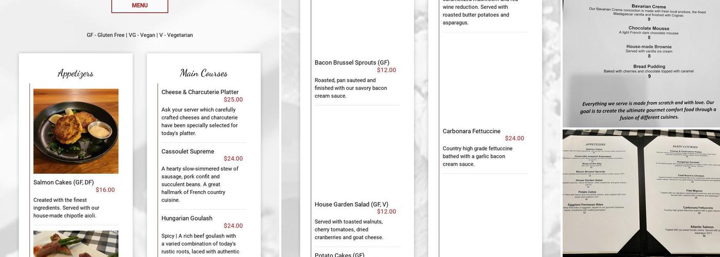 L's Kitchen Menu