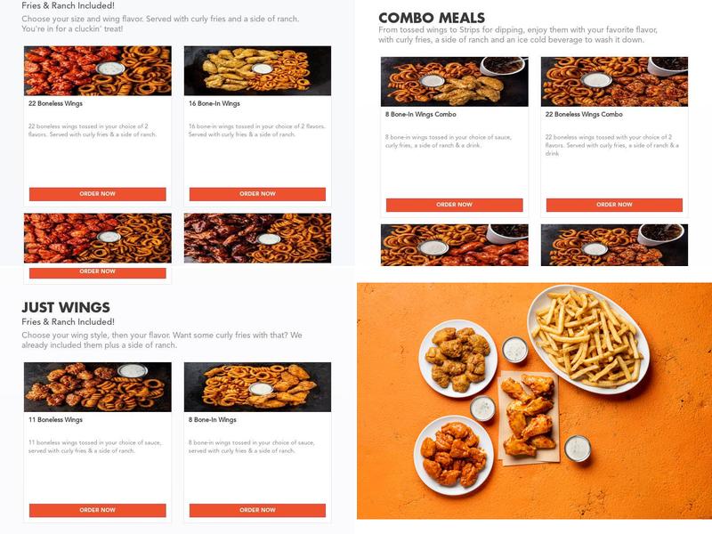 It's Just Wings Menu