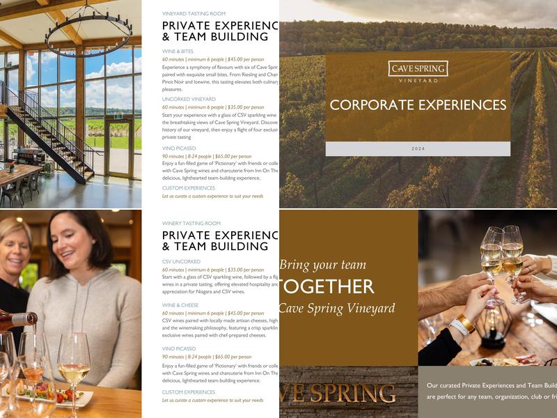 Cave Spring - Winery Tasting Room Menu