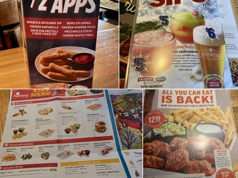 Applebee's Grill + Bar Menu