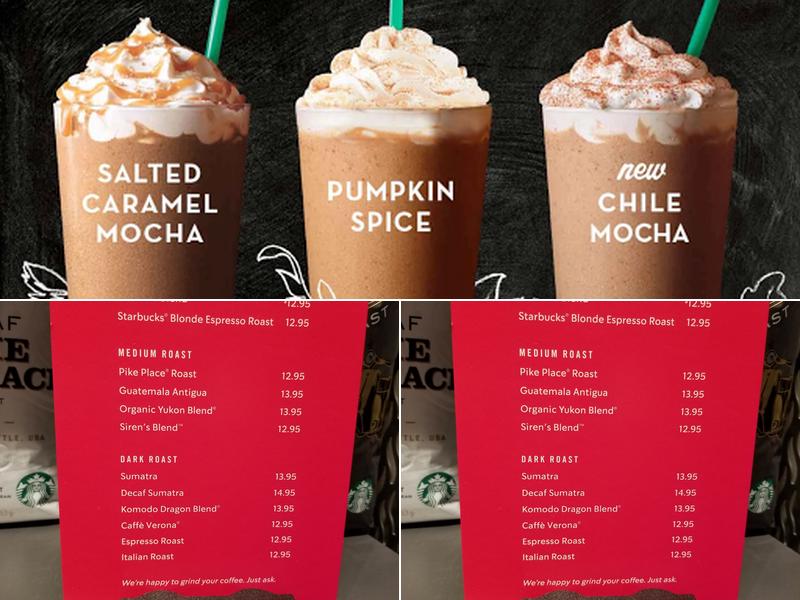 Starbucks Menu