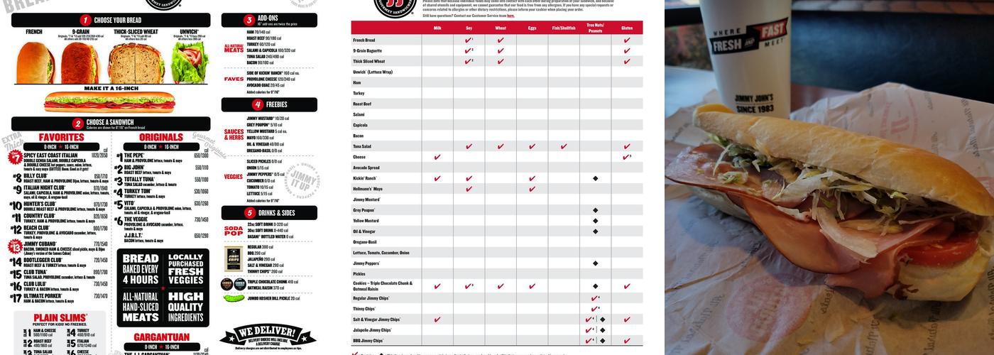 Jimmy John's Menu