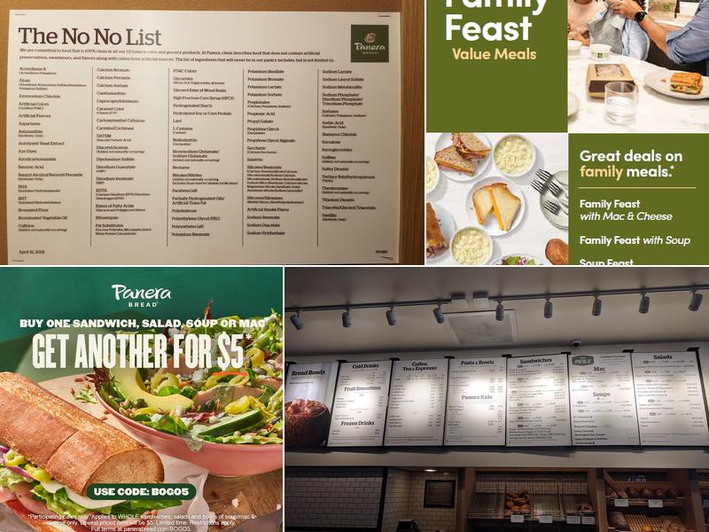 Panera Bread Menu
