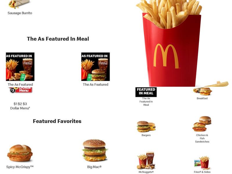 McDonald's Menu
