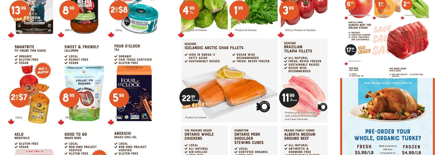 The Sweet Potato Menu