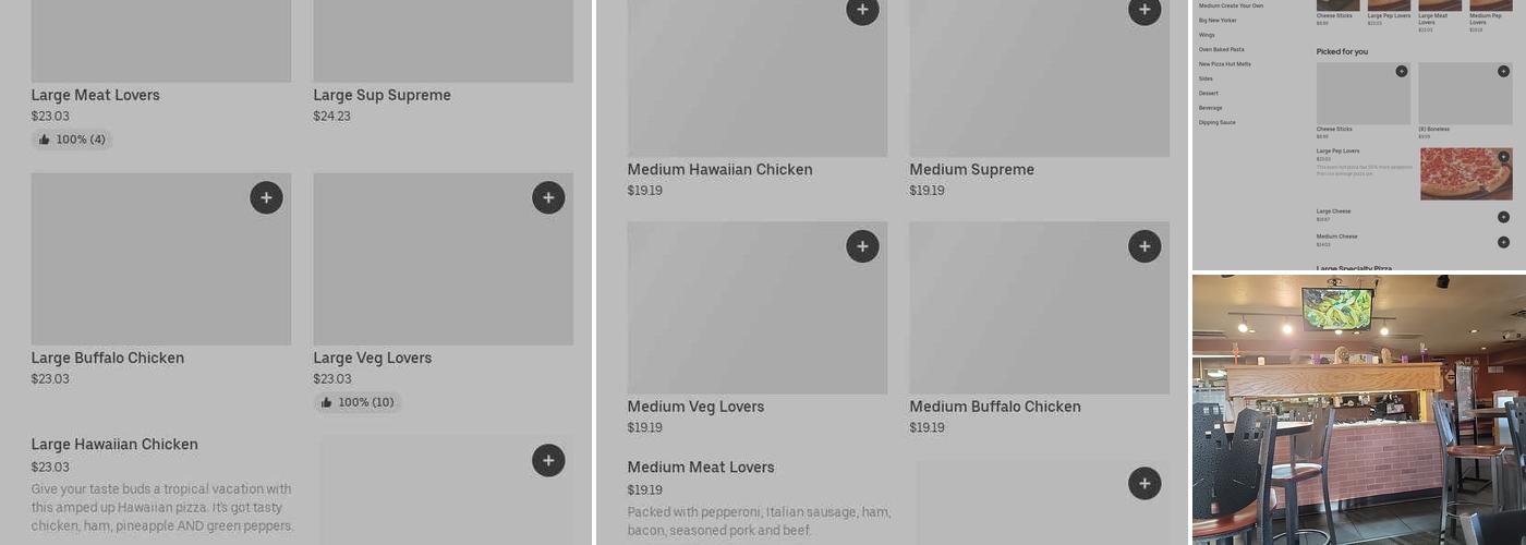 Pizza Hut Menu