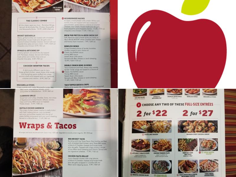 Applebee's Grill + Bar Menu