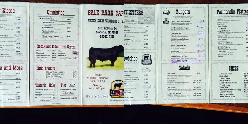 No Man's Land Cafe Menu