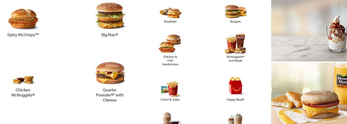 McDonald's Menu