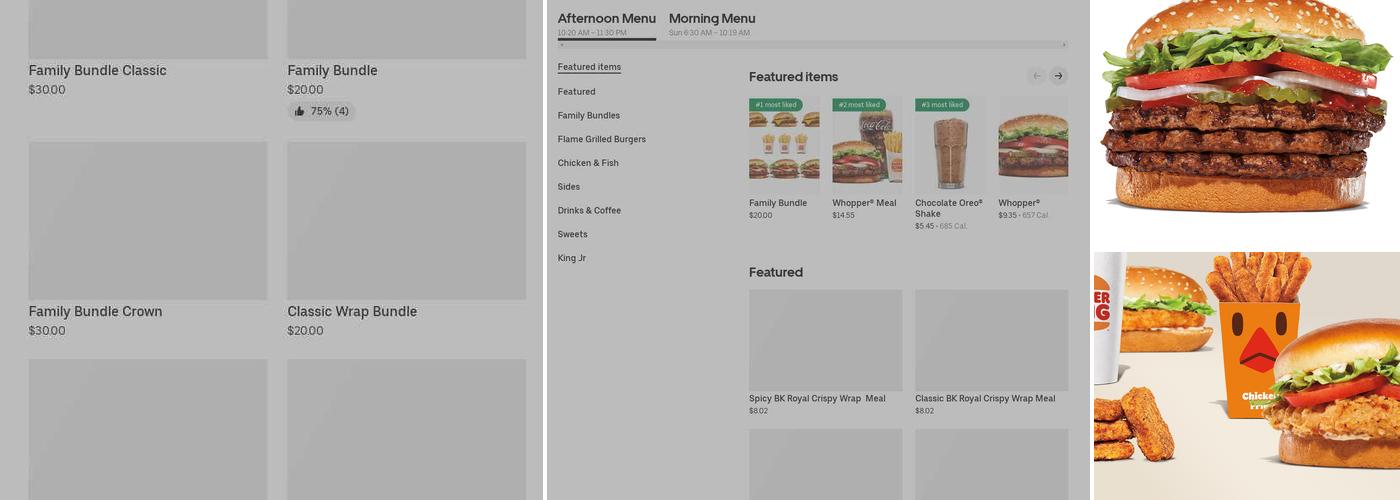 Burger King Menu