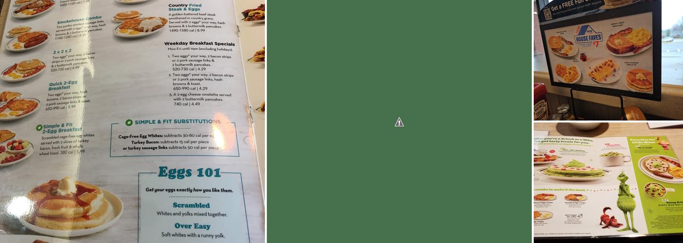 IHOP Menu