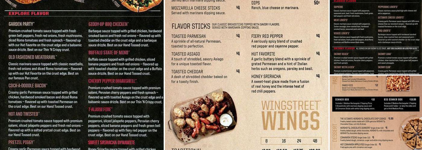 Pizza Hut Menu