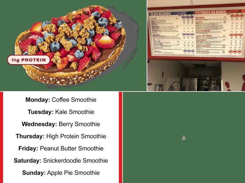 Smoothie King Menu