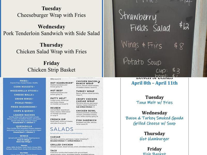 The Clubhouse Grille Menu