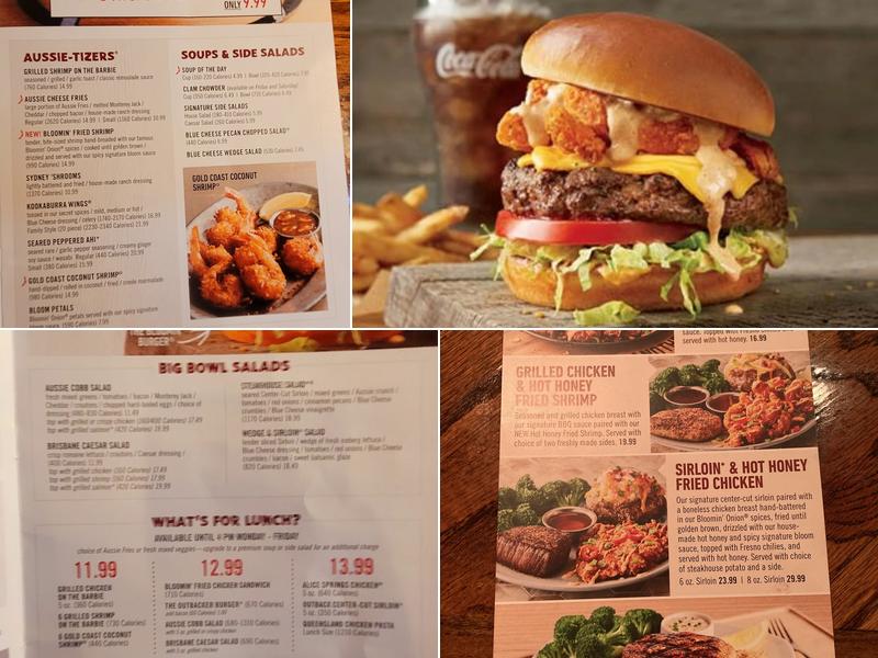 Outback Steakhouse Menu