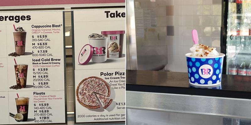 Baskin-Robbins Menu