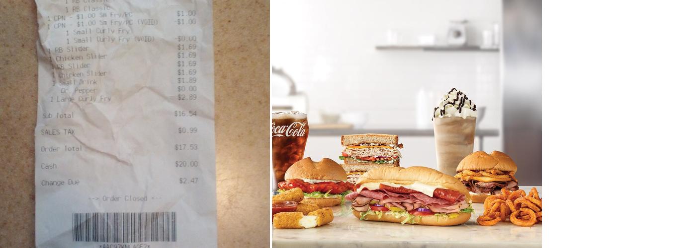Arby's Menu