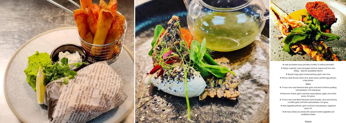 Great House Hotel Menu