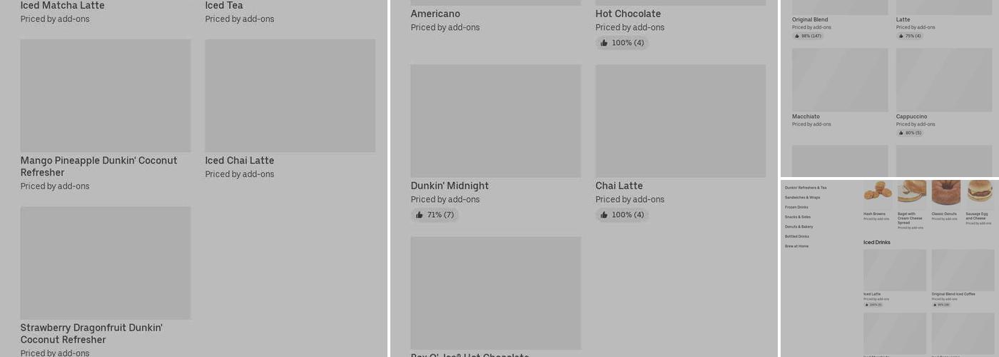 Dunkin' Menu