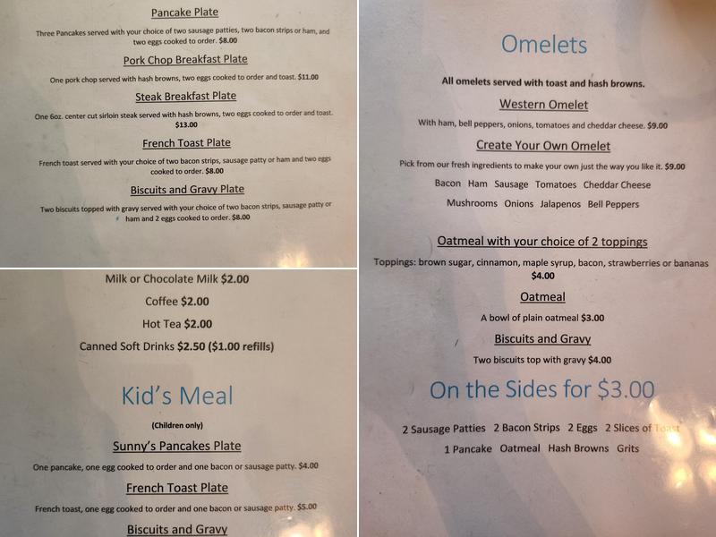 Starlee's Kitchen Menu
