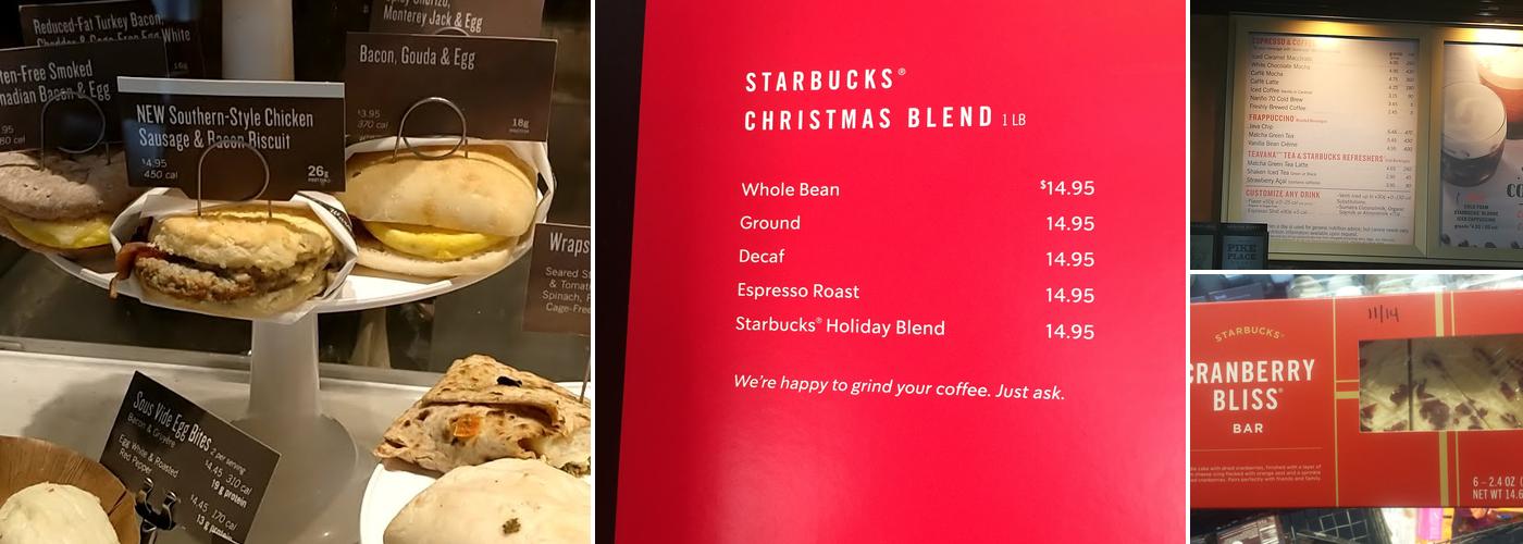 Starbucks Menu