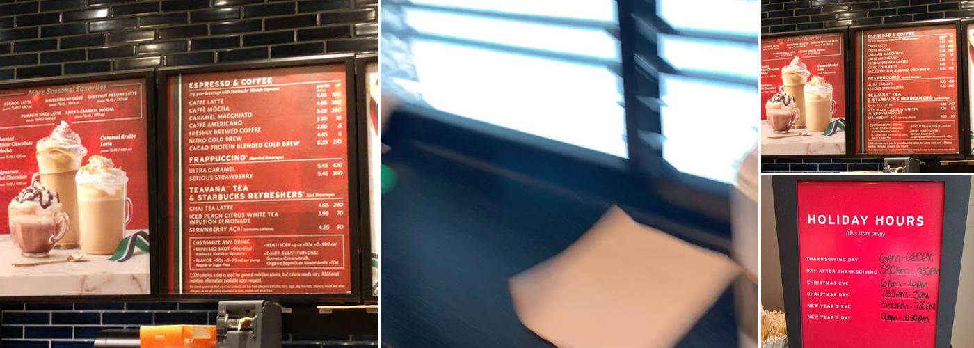 Starbucks Menu