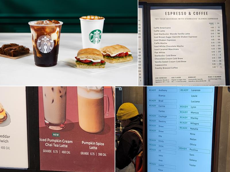 Starbucks Menu