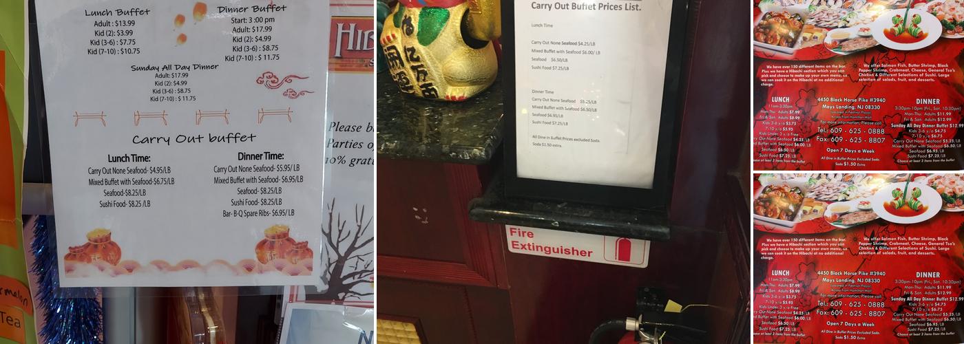 Hibachi Grill and Supreme Buffet Menu