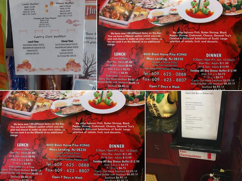 Hibachi Grill and Supreme Buffet Menu