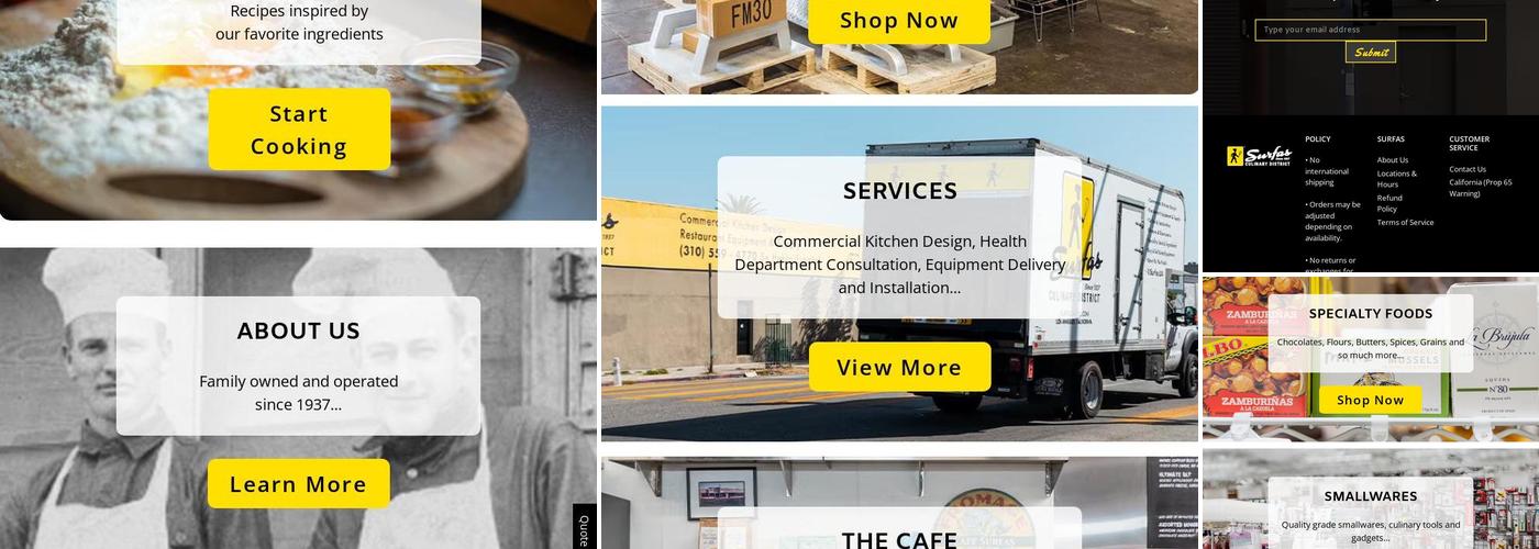 Culinary District Menu