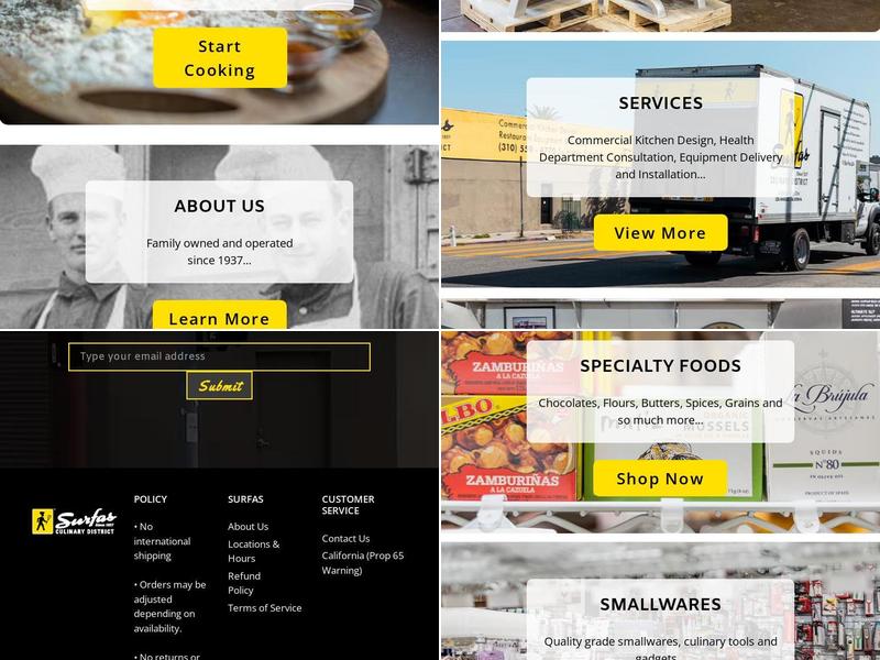 Culinary District Menu