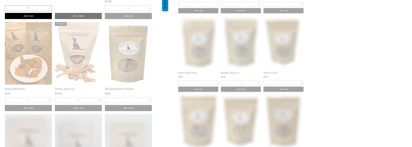 The Berkshire Dog Menu