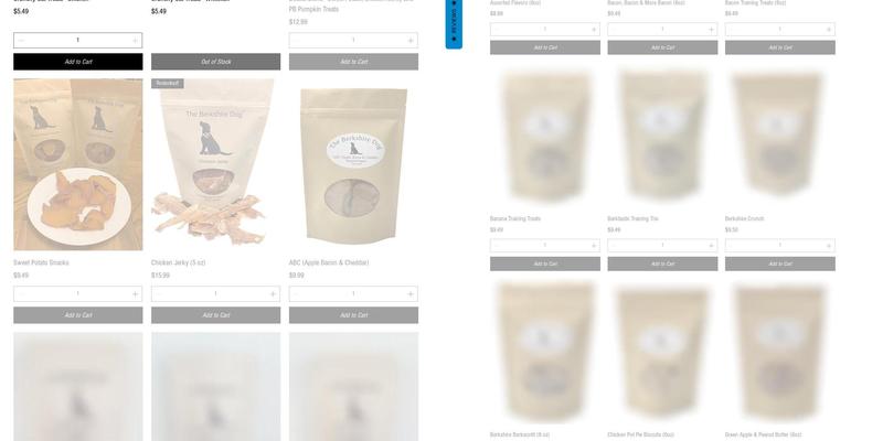 The Berkshire Dog Menu