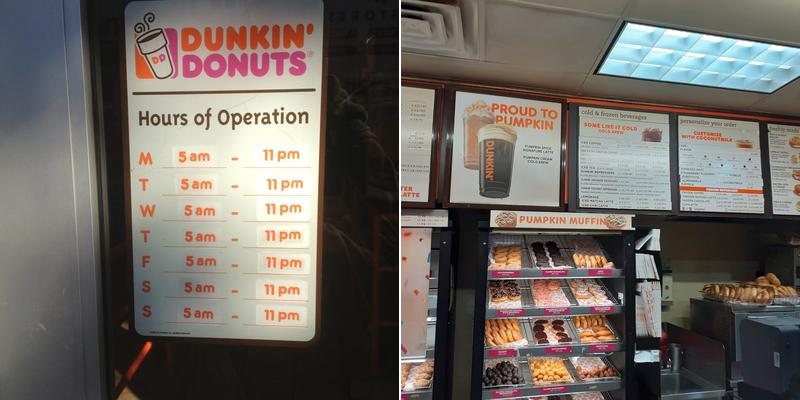 Dunkin' Menu