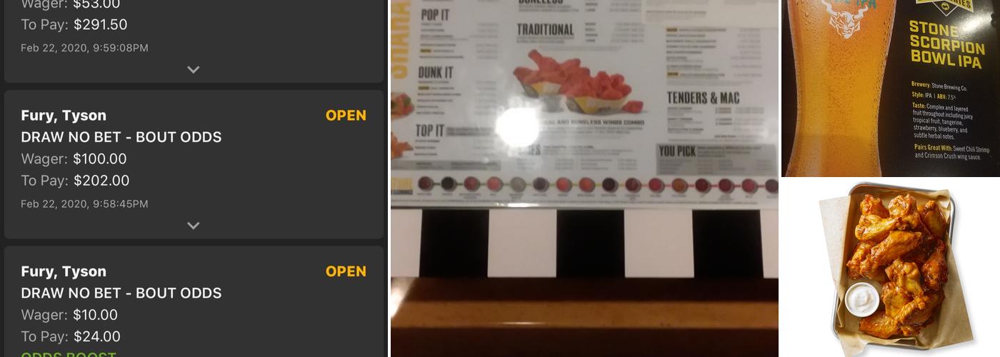 Buffalo Wild Wings Menu