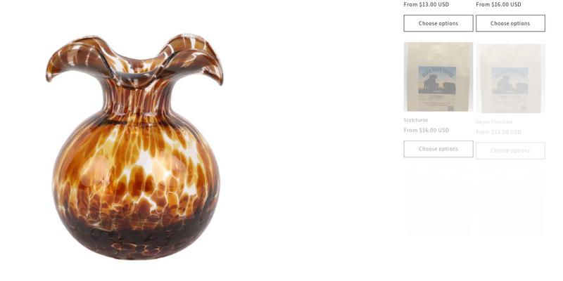 Black Bison Company Gift Shop Menu