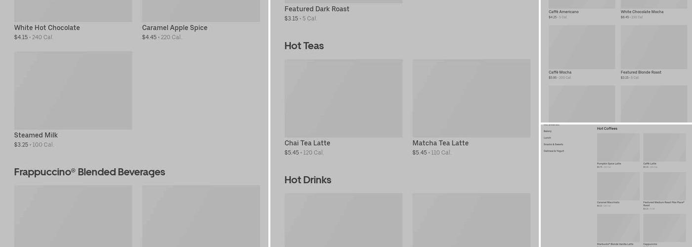 Starbucks Menu