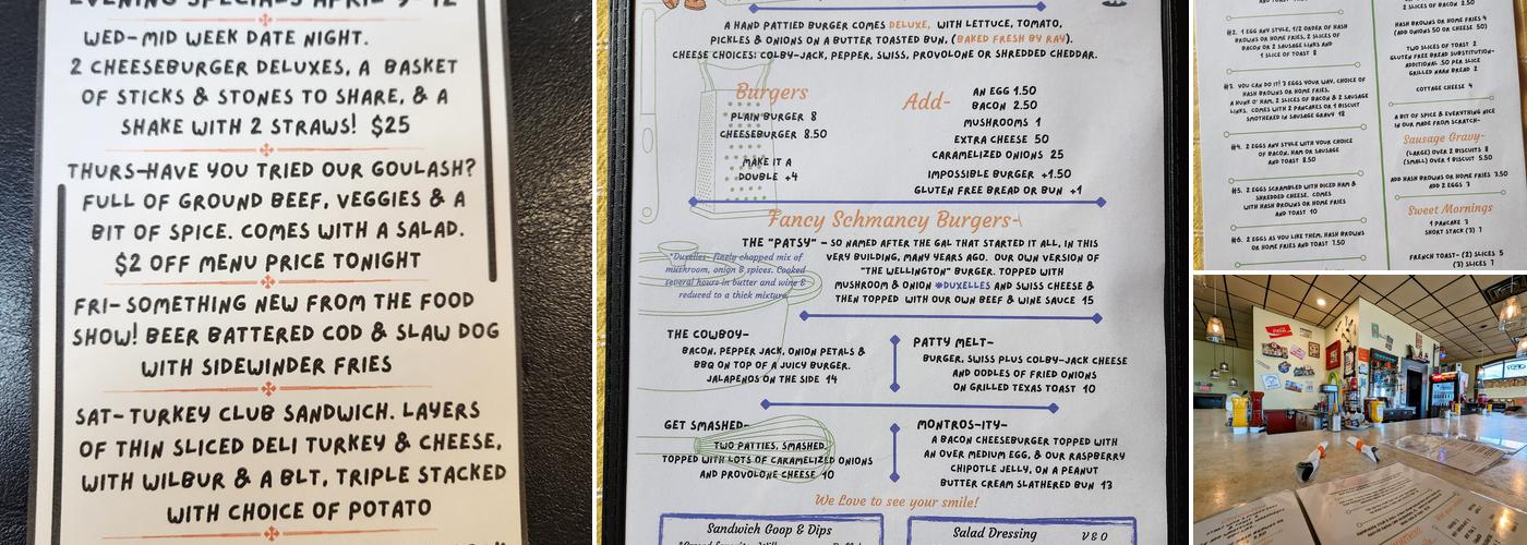 My Place Montrose Cafe' Menu