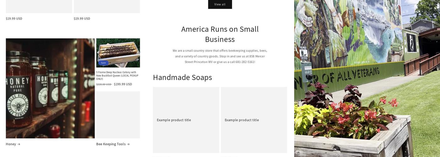 Blue Ridge Bee Company Menu