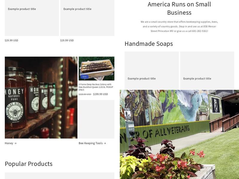 Blue Ridge Bee Company Menu