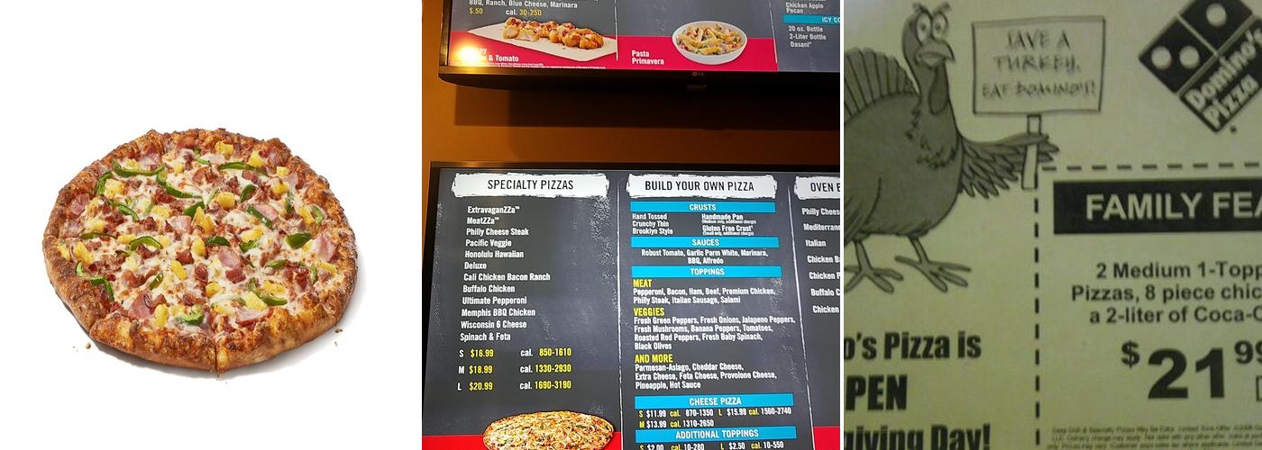 Domino's Pizza Menu