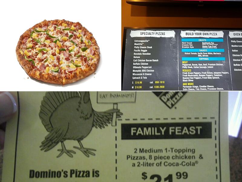 Domino's Pizza Menu