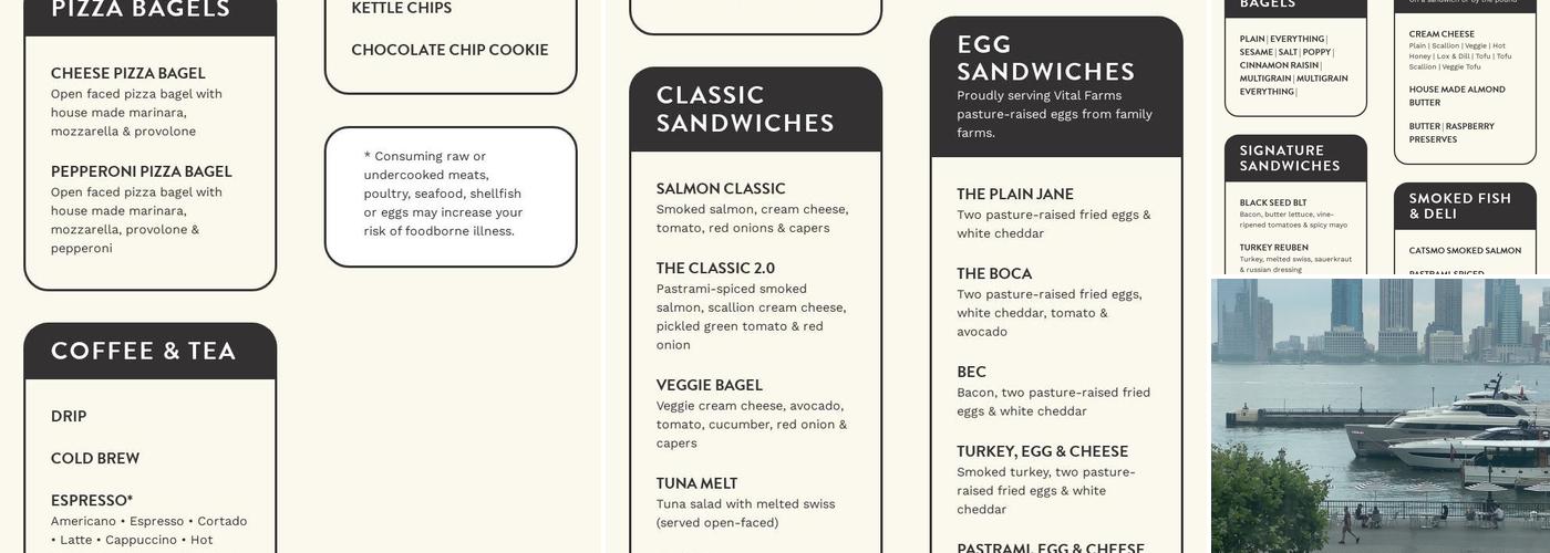 Black Seed Bagels Brookfield Place Menu