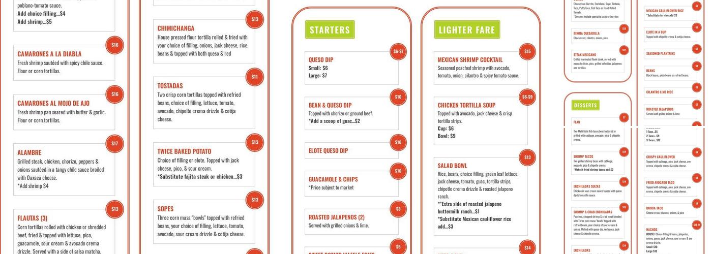 Taco Mama - Side Town Menu