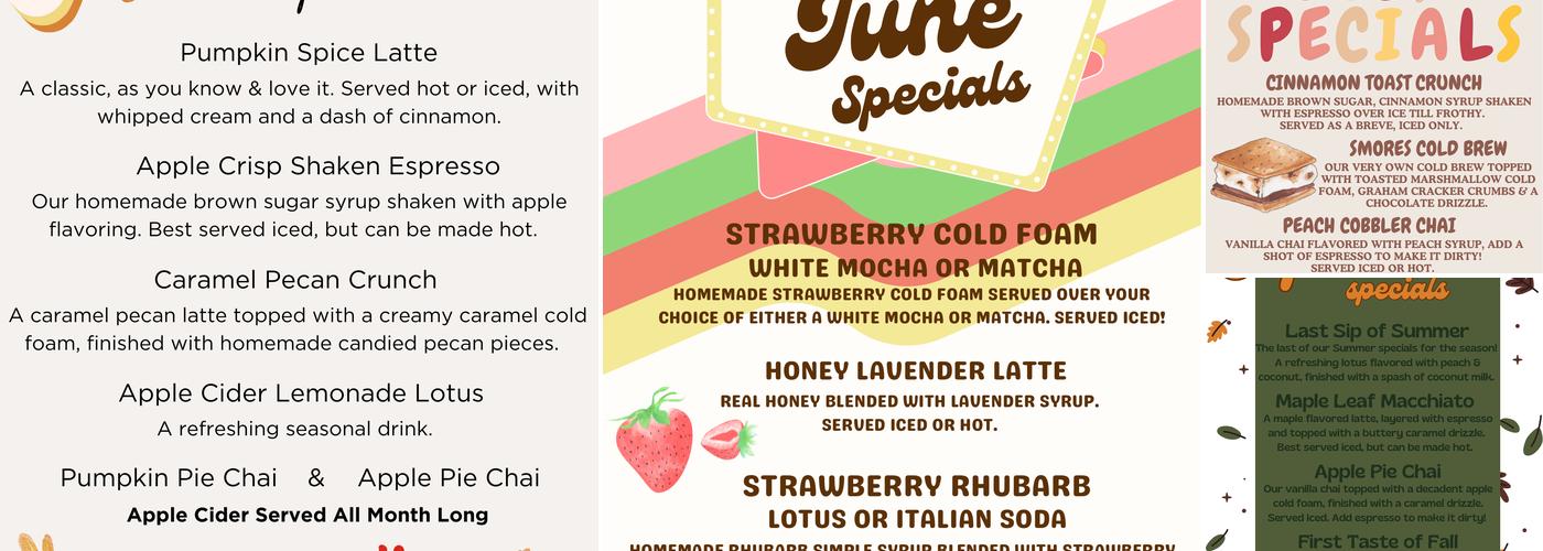 The Copper Cup Menu